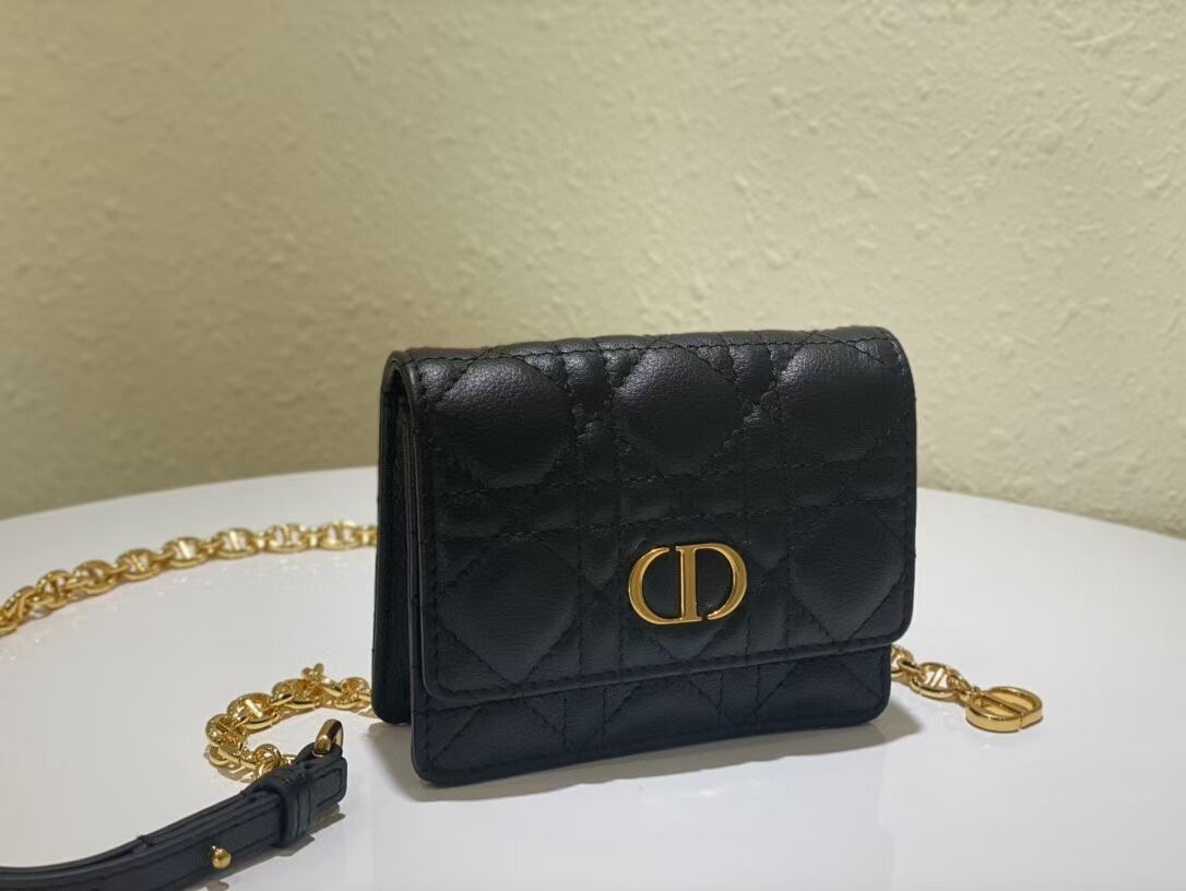 DIOR MINI BOBBY BAG Gradient Cannage Lambskin C0952 black DIOR MINI BOBBY BAG Gradient Cannage Lambskin C0952 black