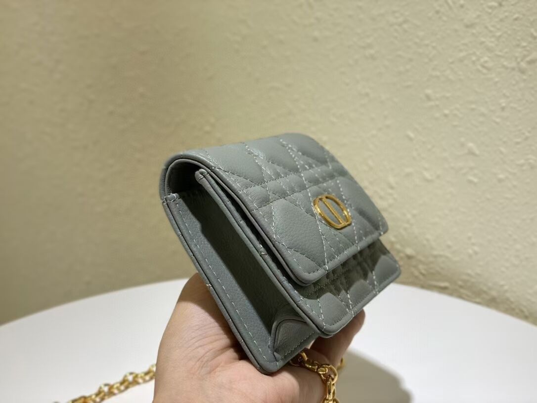 DIOR MINI BOBBY BAG Gradient Cannage Lambskin C0952 gray DIOR MINI BOBBY BAG Gradient Cannage Lambskin C0952 gray
