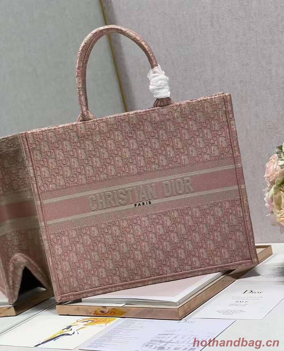 DIOR BOOK TOTE Embroidery C1286-3 pink DIOR BOOK TOTE Embroidery C1286-3 pink