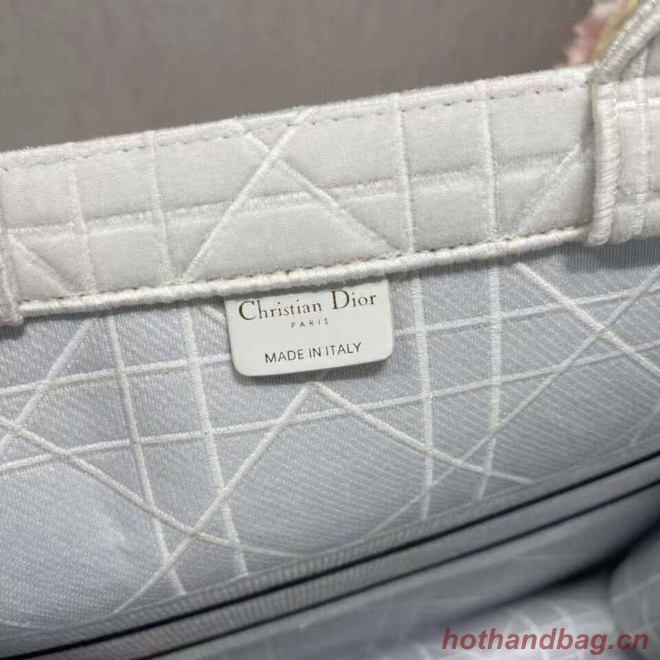 DIOR BOOK TOTE Velvet C1286-2 white DIOR BOOK TOTE Velvet C1286-2 white