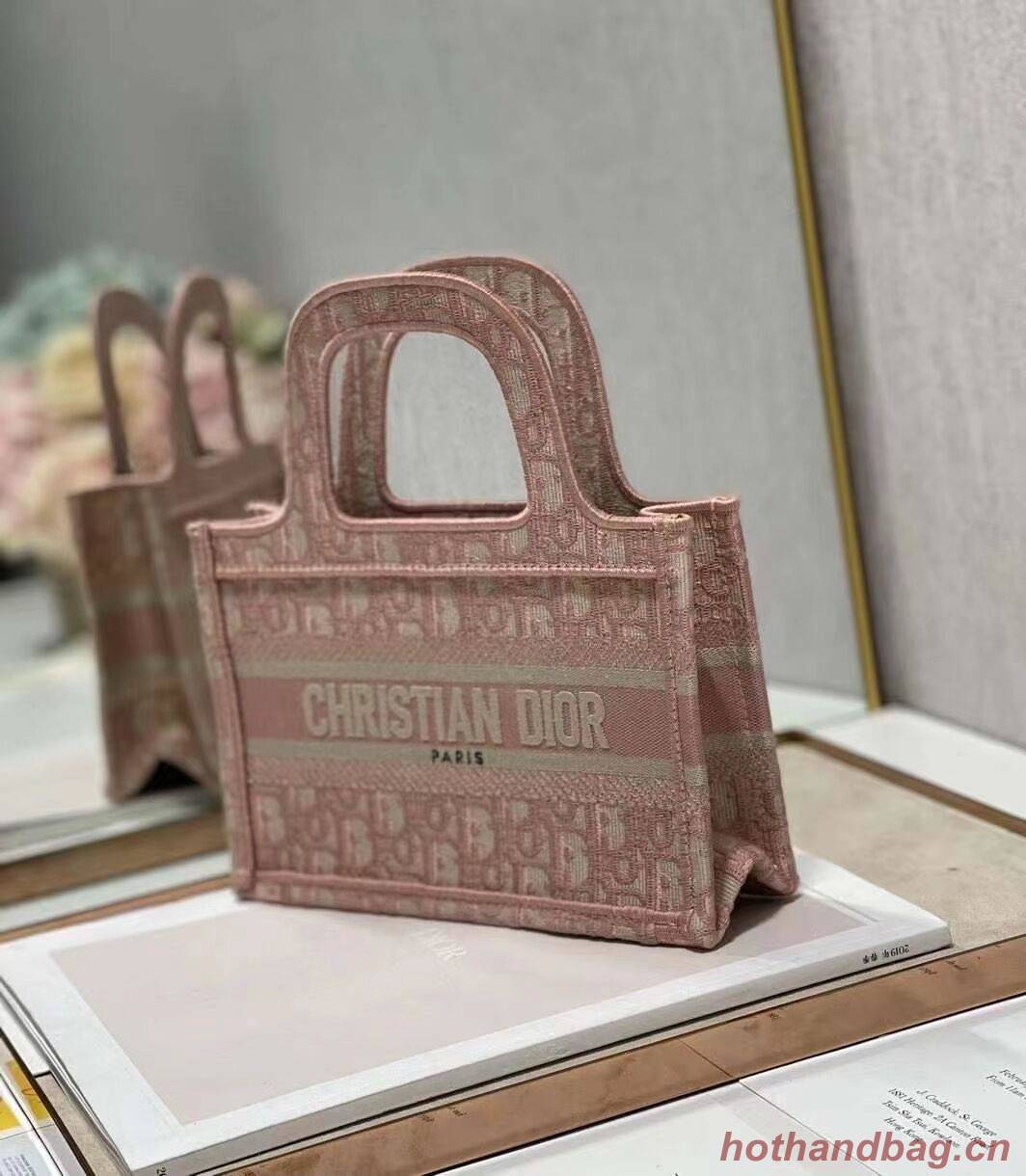 DIOR BOOK mini TOTE Embroidery C1783-2 pink DIOR BOOK mini TOTE Embroidery C1783-2 pink
