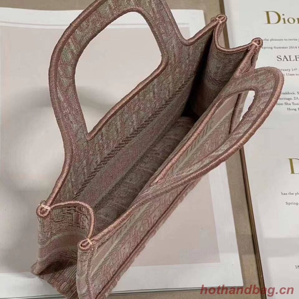 DIOR BOOK mini TOTE Embroidery C1783-2 pink DIOR BOOK mini TOTE Embroidery C1783-2 pink