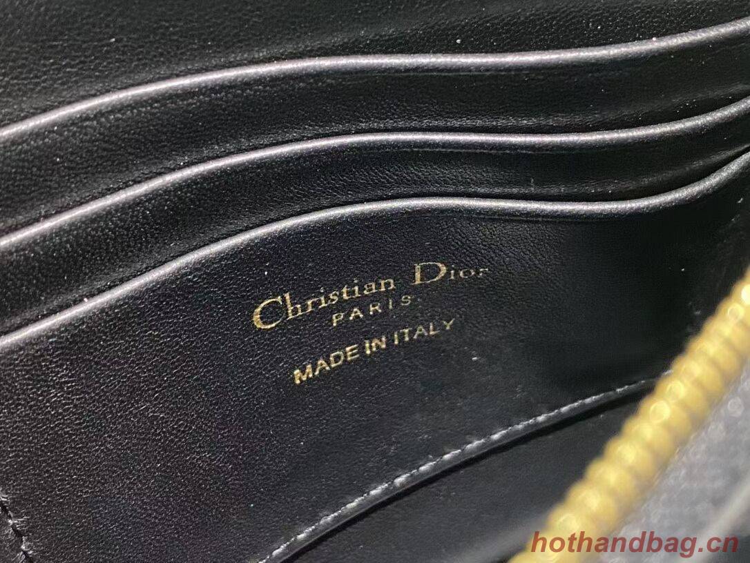 DIOR MINI BOBBY BAG Gradient Cannage Lambskin C4106 black DIOR MINI BOBBY BAG Gradient Cannage Lambskin C4106 black