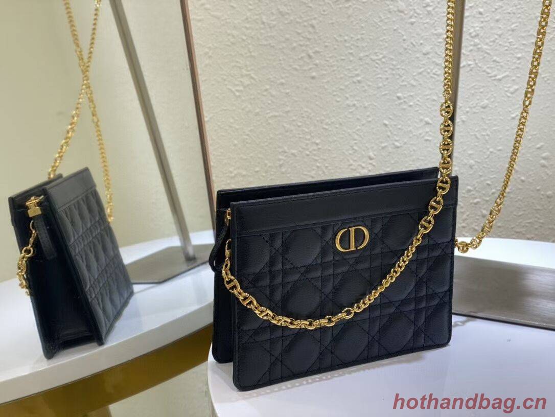 DIOR MINI BOBBY BAG Gradient Cannage Lambskin C4106 black DIOR MINI BOBBY BAG Gradient Cannage Lambskin C4106 black