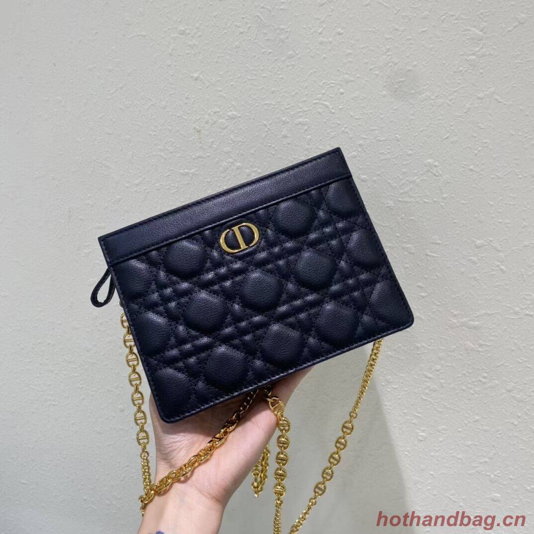 DIOR MINI BOBBY BAG Gradient Cannage Lambskin C4106 black DIOR MINI BOBBY BAG Gradient Cannage Lambskin C4106 black