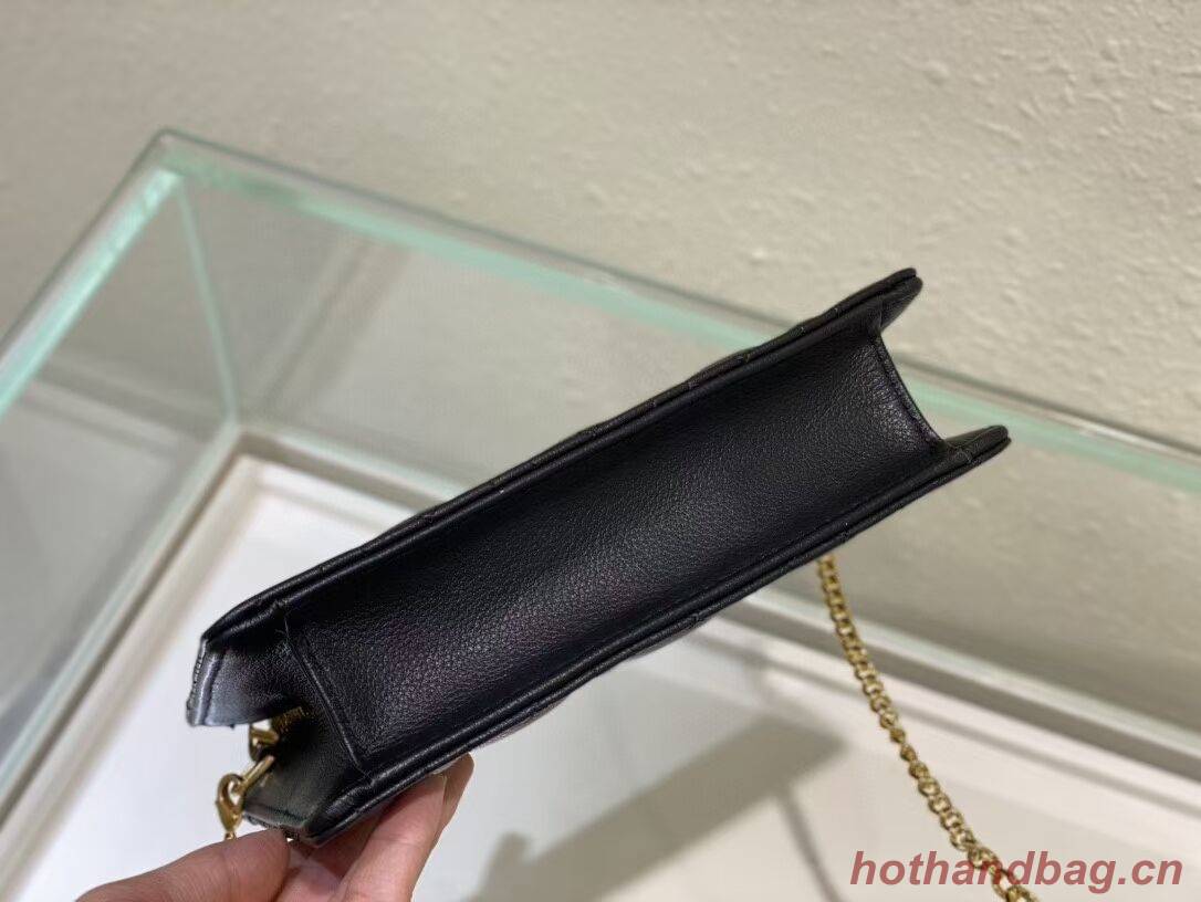 DIOR MINI BOBBY BAG Gradient Cannage Lambskin C4106 black DIOR MINI BOBBY BAG Gradient Cannage Lambskin C4106 black