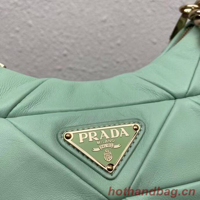 Prada System nappa leather patchwork shoulder bag 1AC151 Green Prada System nappa leather patchwork shoulder bag 1AC151 Green