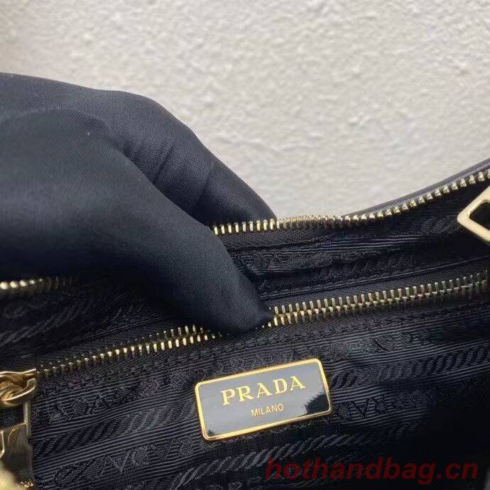 Prada System nappa leather patchwork shoulder bag 1AC151 black Prada System nappa leather patchwork shoulder bag 1AC151 black