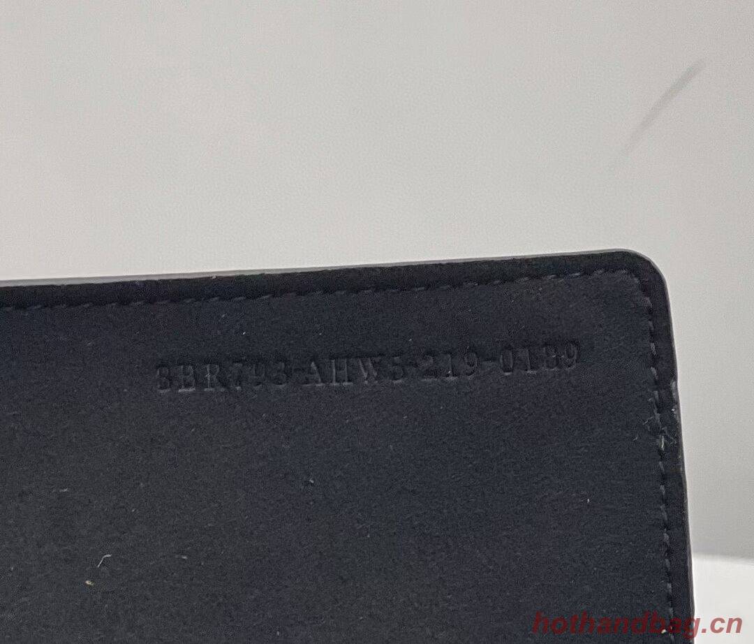 FENDI MIDI BAGUETTE CHAIN FF fabric bag 8BR793 black FENDI MIDI BAGUETTE CHAIN FF fabric bag 8BR793 black