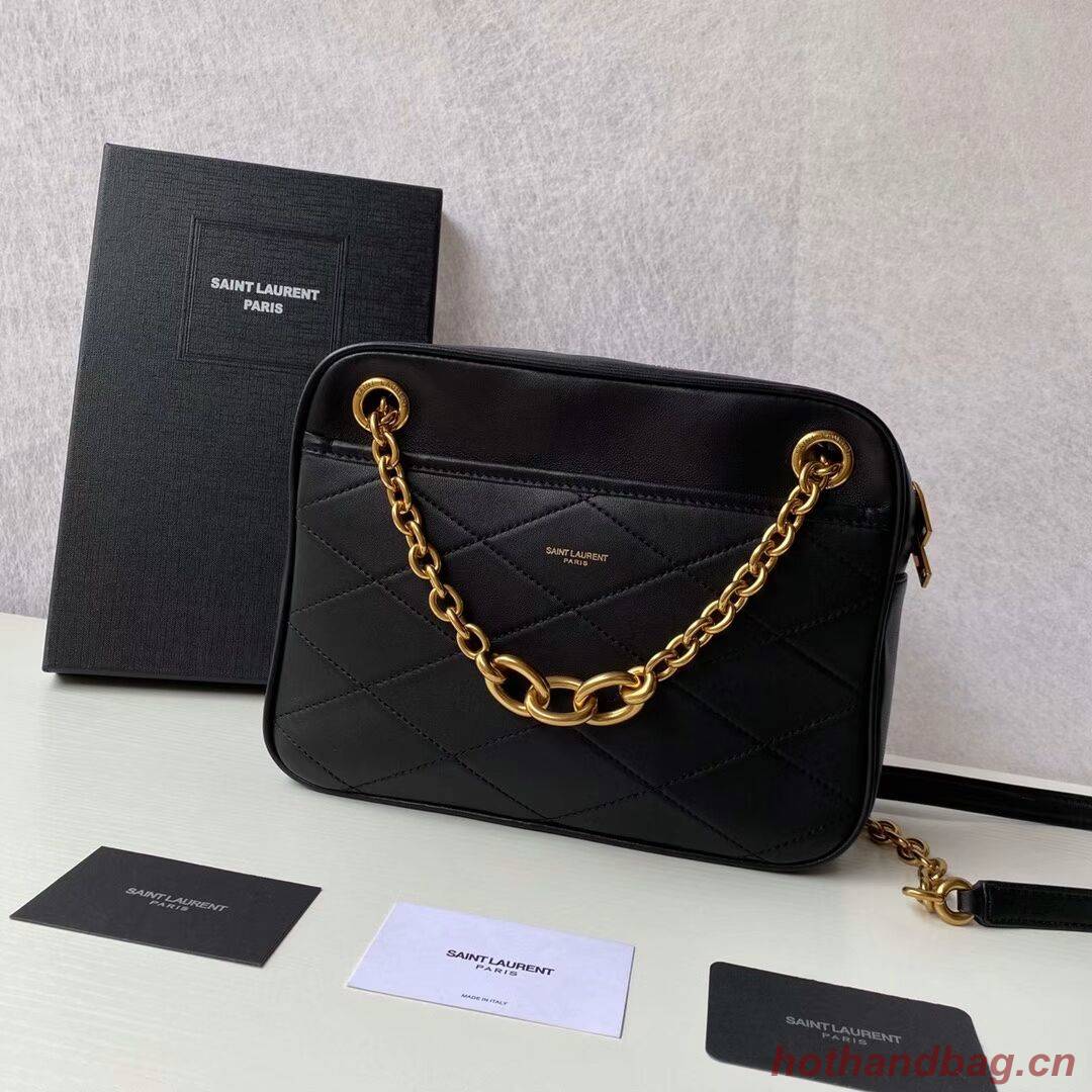 YSL LE MAILLON SMALL CHAIN BAG IN QUILTED LAMBSKIN 6693081 black YSL LE MAILLON SMALL CHAIN BAG IN QUILTED LAMBSKIN 6693081 black