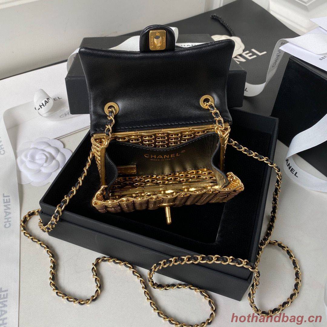 Chanel 23C Original Leather AS3717 Black & Gold-Tone Chanel 23C Original Leather AS3717 Black & Gold-Tone
