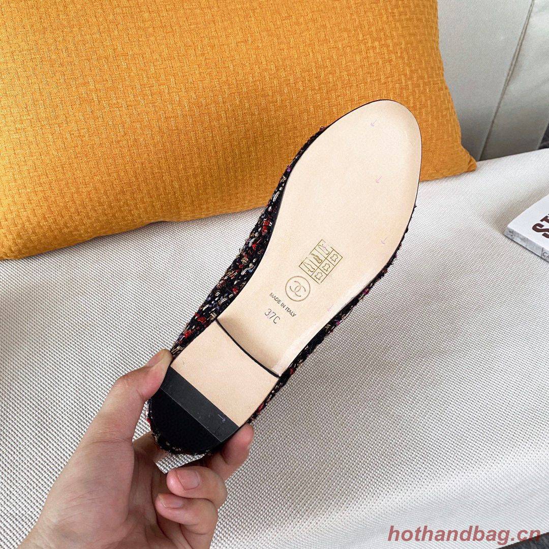 Chanel Ballet Shoes Original Leather Rabbit Fur CC23560 Wine Chanel Ballet Shoes Original Leather Rabbit Fur CC23560 Wine