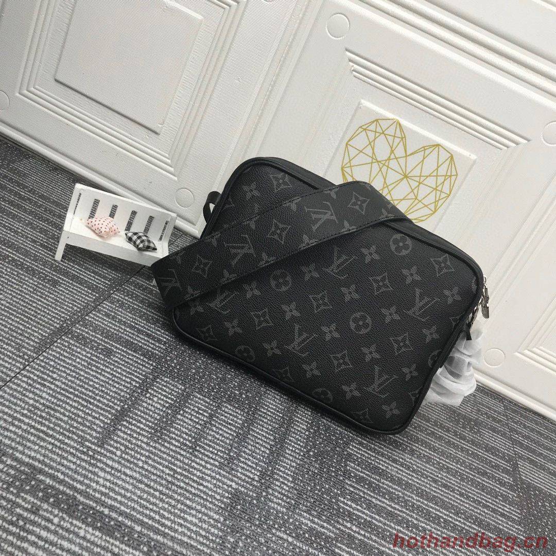 Louis Vuitton Monogram Eclipse Original Leather Messenger Bag 30233 Louis Vuitton Monogram Eclipse Original Leather Messenger Bag 30233