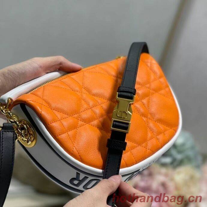 DIOR Shoulder Bag Cannage Lambskin C0617 orange DIOR Shoulder Bag Cannage Lambskin C0617 orange