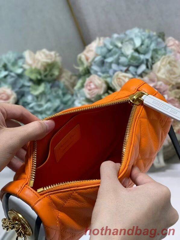 DIOR Shoulder Bag Cannage Lambskin C0617 orange DIOR Shoulder Bag Cannage Lambskin C0617 orange