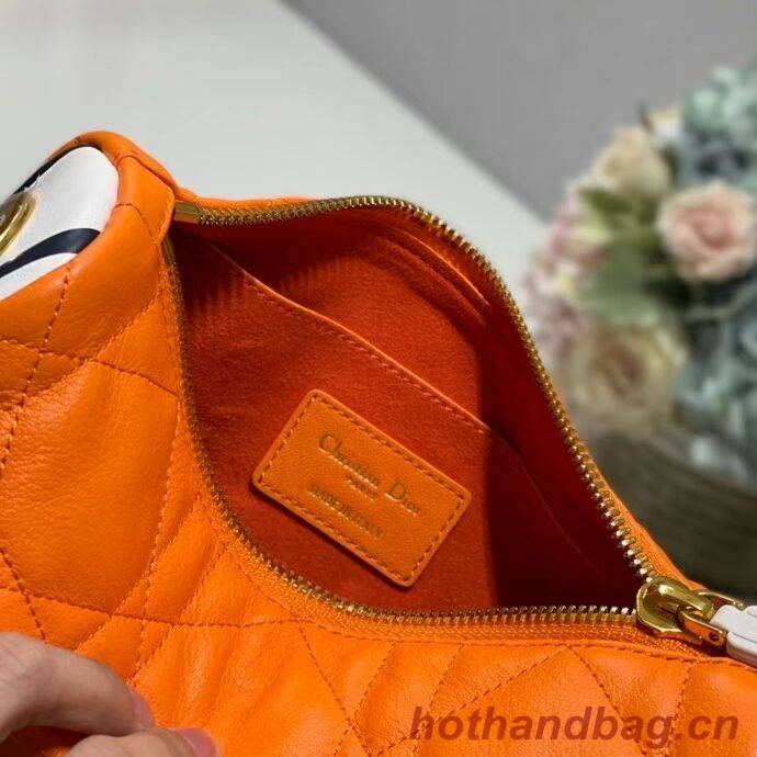 DIOR Shoulder Bag Cannage Lambskin C0617 orange DIOR Shoulder Bag Cannage Lambskin C0617 orange