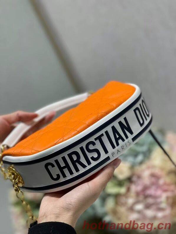 DIOR Shoulder Bag Cannage Lambskin C0617 orange DIOR Shoulder Bag Cannage Lambskin C0617 orange