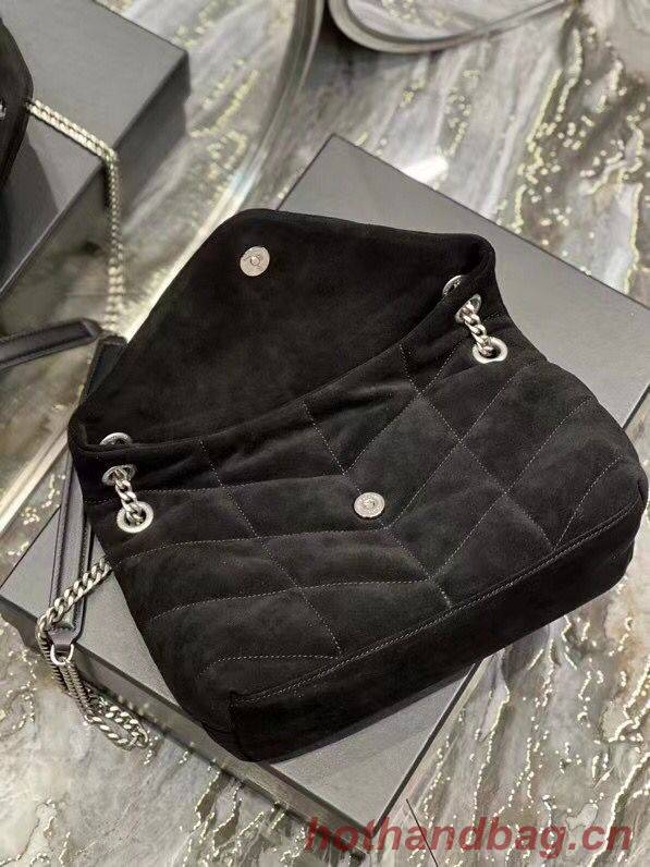 Yves Saint Laurent LOULOU PUFFER BAG SUEDE Y577476 Black Yves Saint Laurent LOULOU PUFFER BAG SUEDE Y577476 Black
