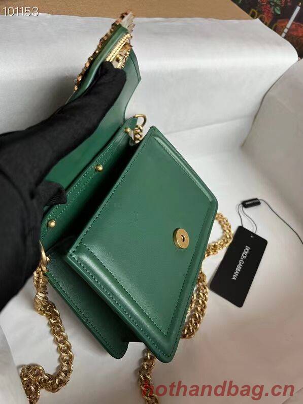 Dolce & Gabbana Origianl Leather Shoulder Bag 4011 green Dolce & Gabbana Origianl Leather Shoulder Bag 4011 green