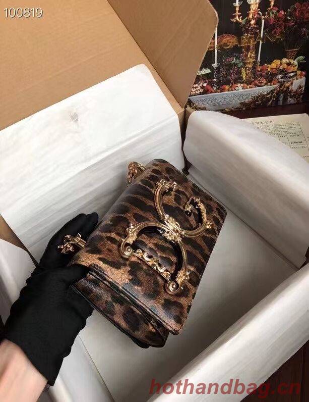 Dolce & Gabbana Origianl Leopard Print Leather Shoulder Bag 4006-1 brown Dolce & Gabbana Origianl Leopard Print Leather Shoulder Bag 4006-1 brown