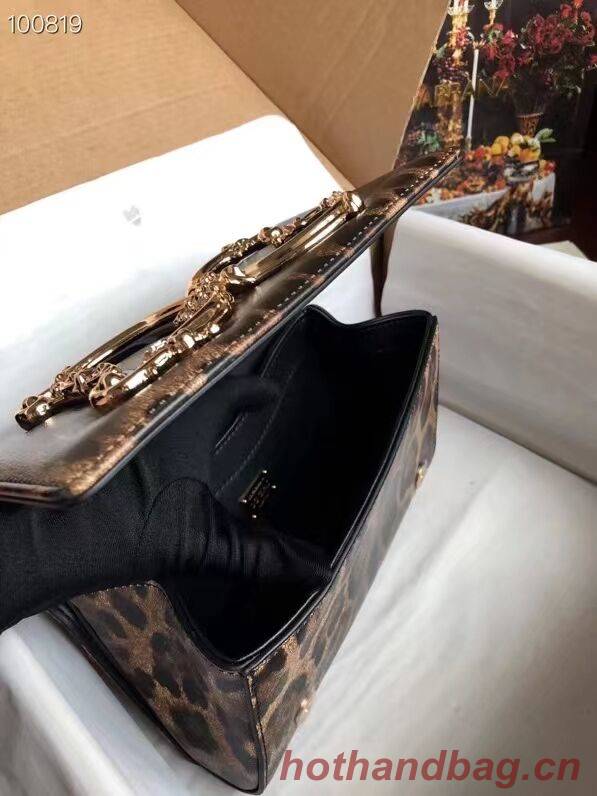 Dolce & Gabbana Origianl Leopard Print Leather Shoulder Bag 4006-1 brown Dolce & Gabbana Origianl Leopard Print Leather Shoulder Bag 4006-1 brown