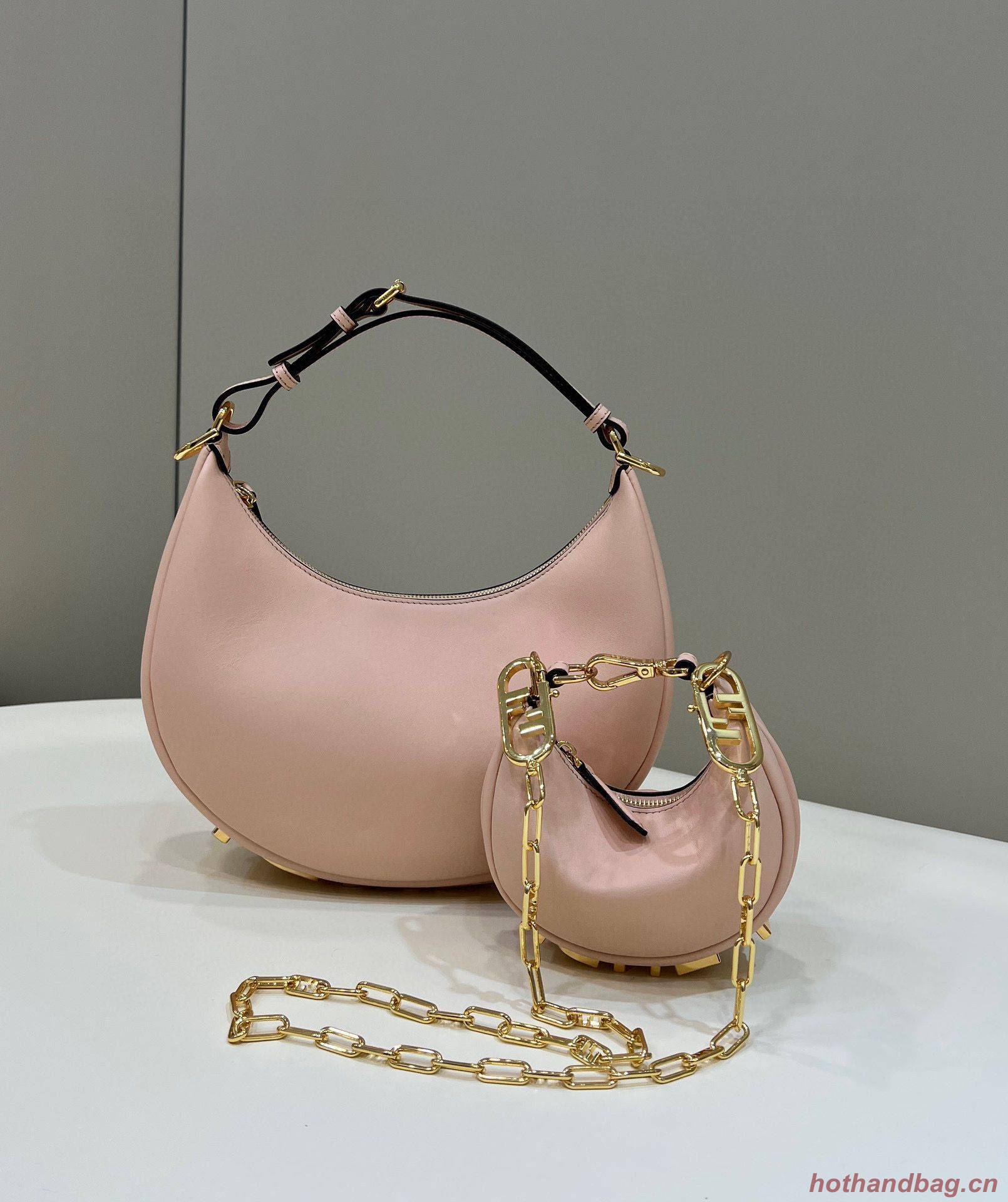 Fendi Praphy Original Leather Big Logo Bag 80056M 80056S Pink Fendi Praphy Original Leather Big Logo Bag 80056M 80056S Pink