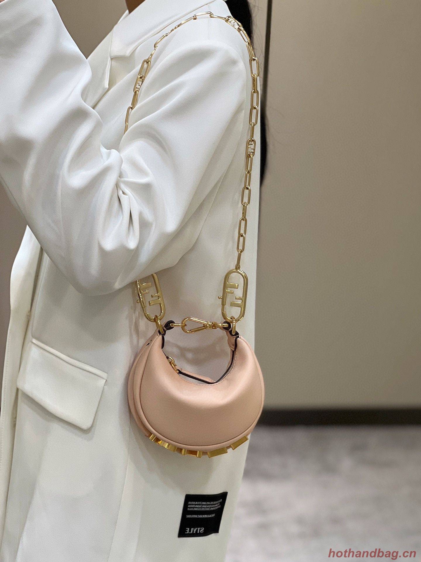 Fendi Praphy Original Leather Big Logo Bag 80056M 80056S Pink Fendi Praphy Original Leather Big Logo Bag 80056M 80056S Pink