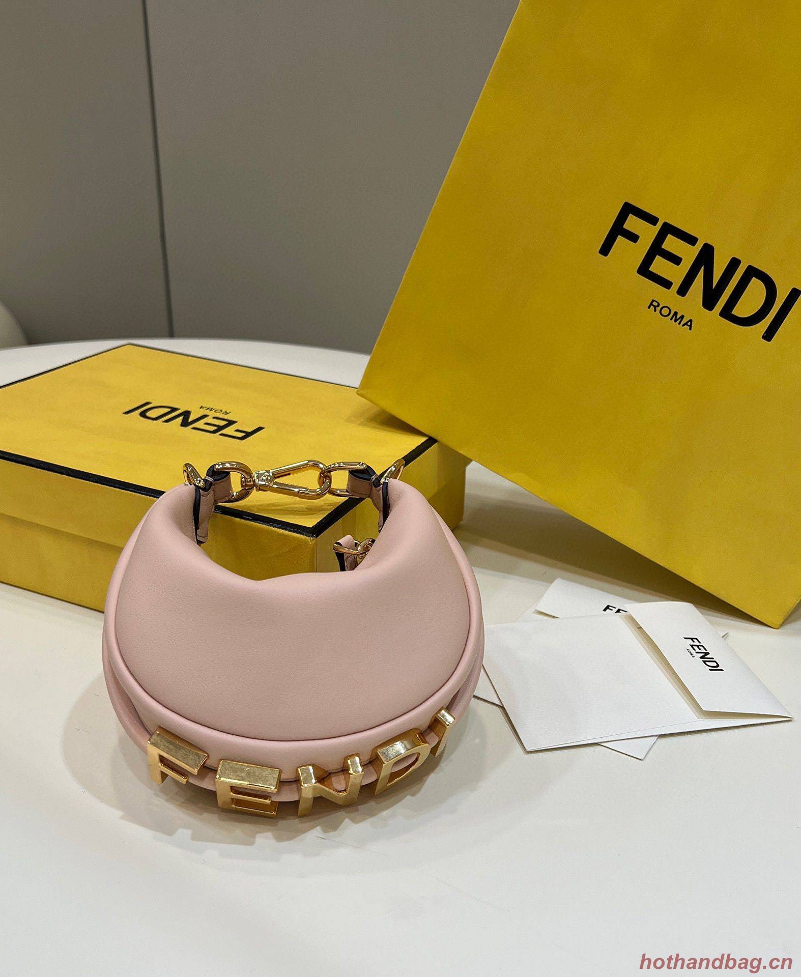 Fendi Praphy Original Leather Big Logo Bag 80056M 80056S Pink Fendi Praphy Original Leather Big Logo Bag 80056M 80056S Pink