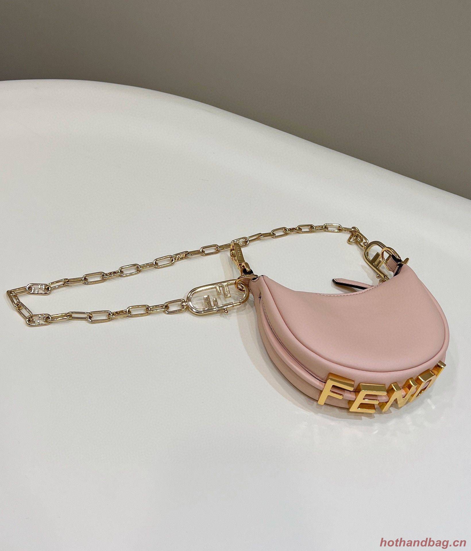 Fendi Praphy Original Leather Big Logo Bag 80056M 80056S Pink Fendi Praphy Original Leather Big Logo Bag 80056M 80056S Pink