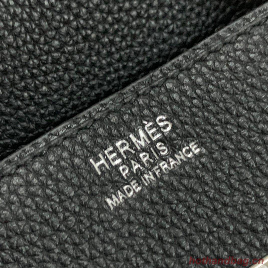 Hermes original Togo Leather HB35O Black Hermes original Togo Leather HB35O Black