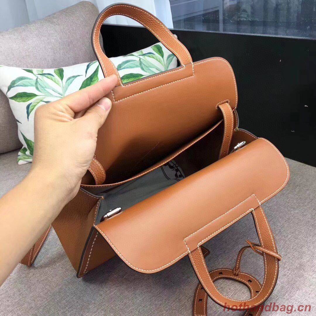 Hermes Halzan Togo Original Leather H3908 Brown Hermes Halzan Togo Original Leather H3908 Brown
