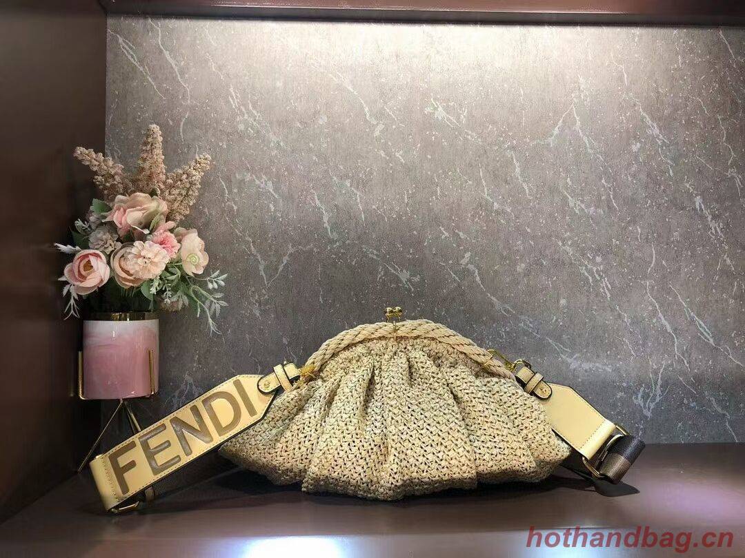 FENDI raffia bag F7641 Beige FENDI raffia bag F7641 Beige