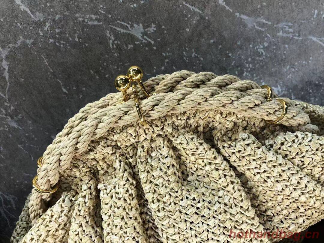 FENDI raffia bag F7641 Beige FENDI raffia bag F7641 Beige