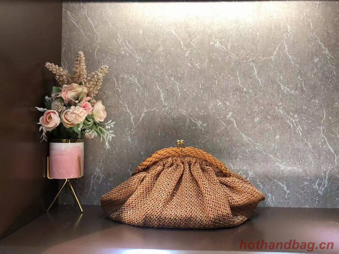 FENDI raffia bag F7641 brown FENDI raffia bag F7641 brown