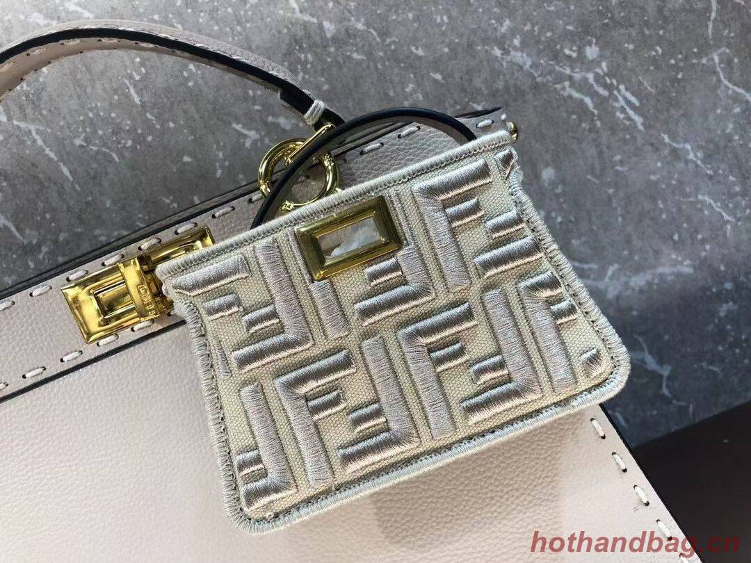 Fendi Peekaboo ISeeU MEDIUM leather bag F8637 Beige Fendi Peekaboo ISeeU MEDIUM leather bag F8637 Beige