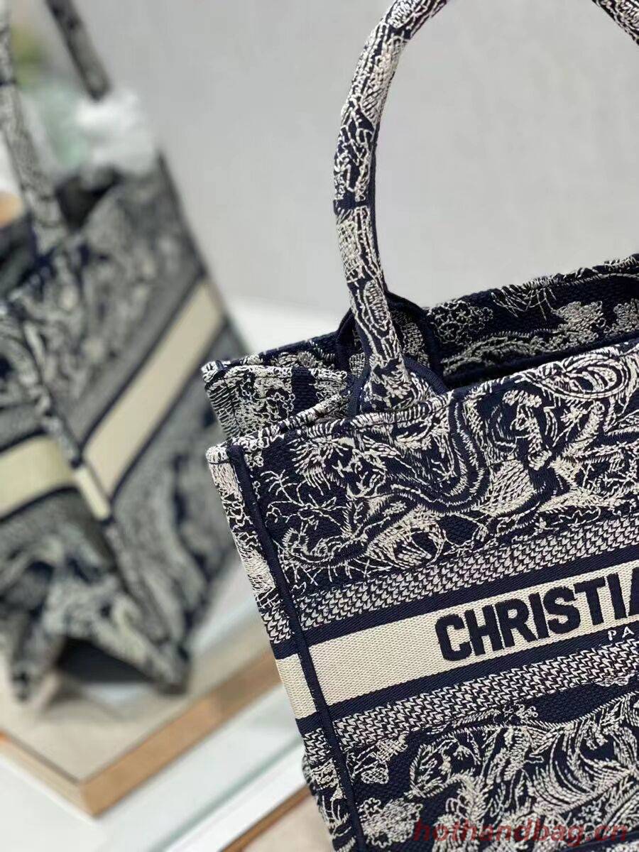 SMALL DIOR BOOK TOTE Embroidery C1331-8 SMALL DIOR BOOK TOTE Embroidery C1331-8