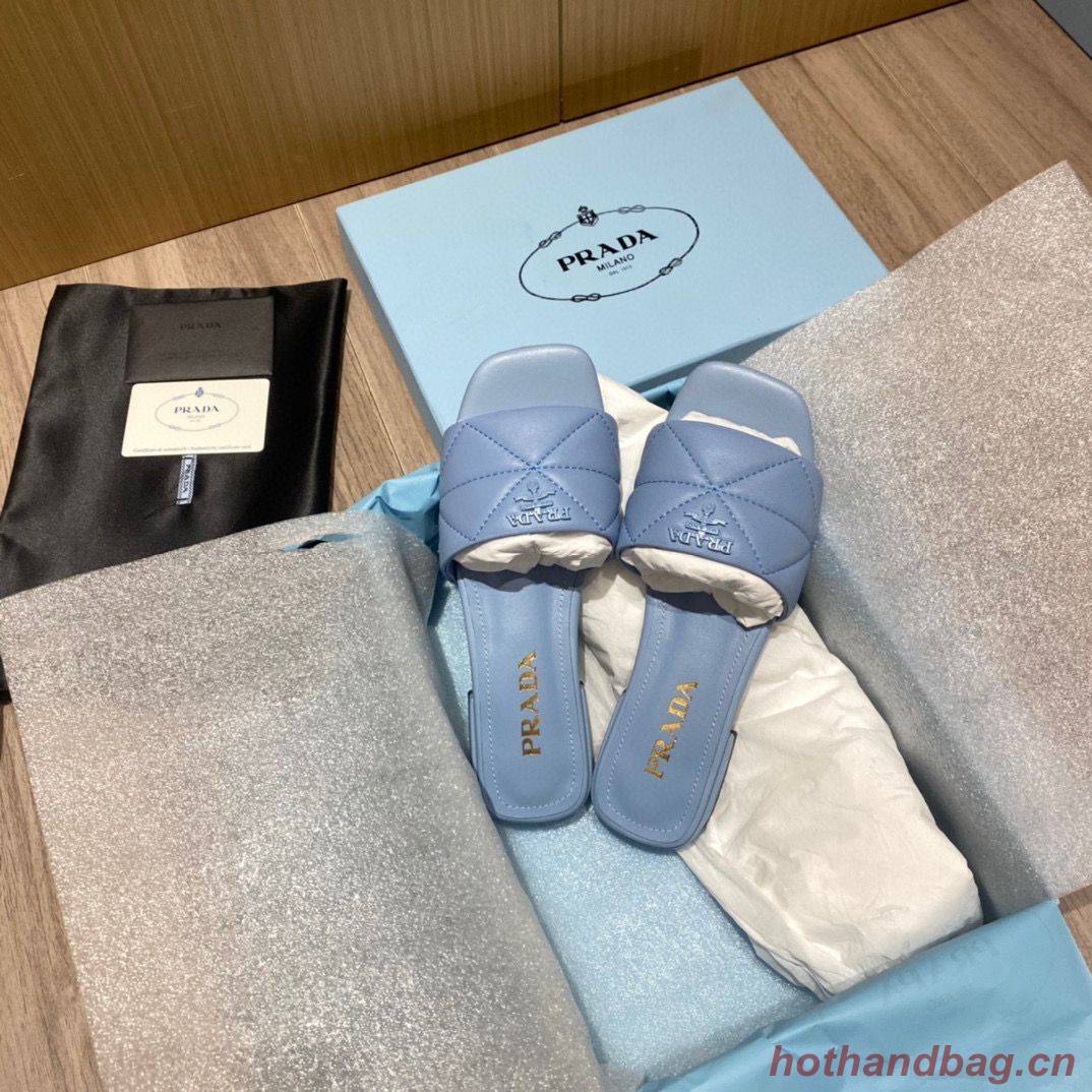 Prada Slippers Shoes PD56902 Blue Prada Slippers Shoes PD56902 Blue
