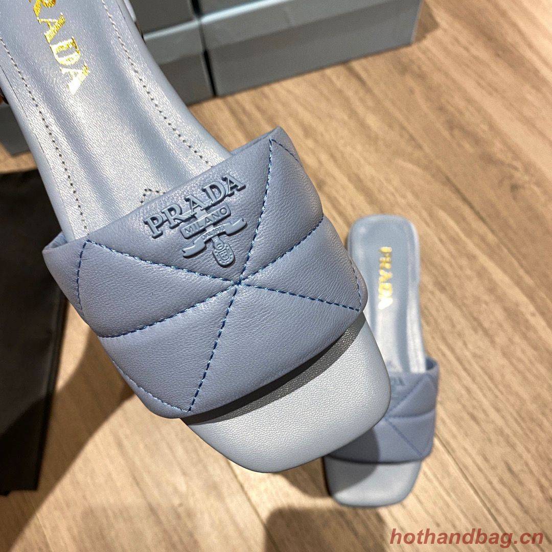 Prada Slippers Shoes PD56902 Blue Prada Slippers Shoes PD56902 Blue