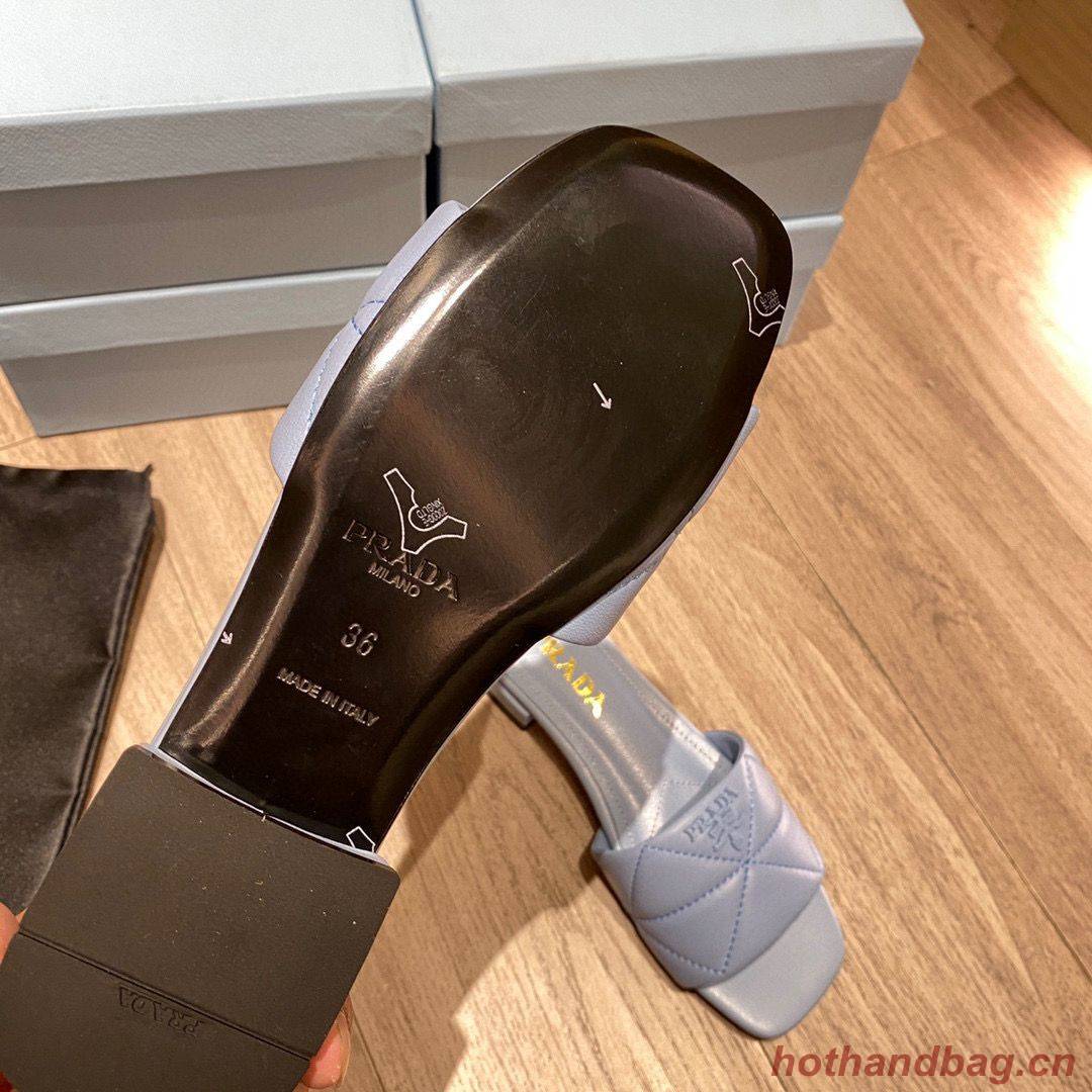 Prada Slippers Shoes PD56902 Blue Prada Slippers Shoes PD56902 Blue