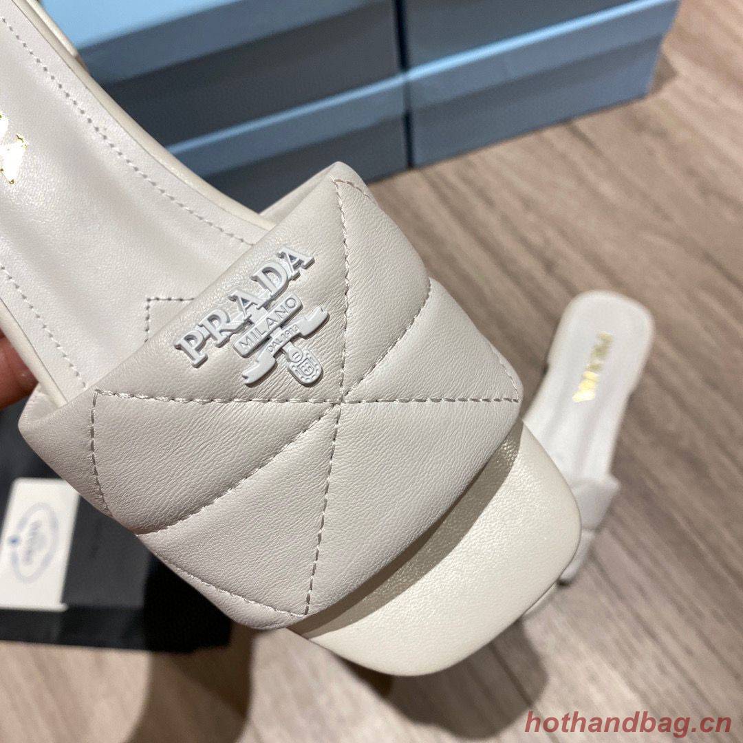 Prada Slippers Shoes PD56902 White Prada Slippers Shoes PD56902 White