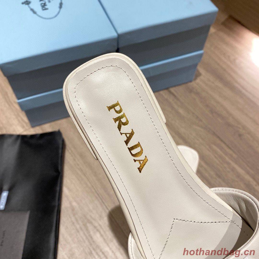 Prada Slippers Shoes PD56902 White Prada Slippers Shoes PD56902 White