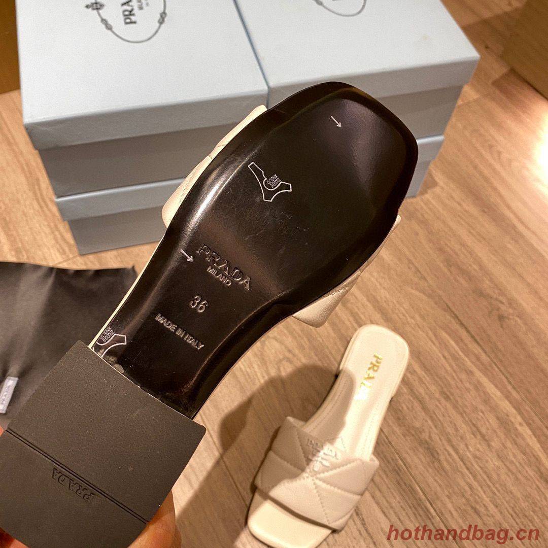 Prada Slippers Shoes PD56902 White Prada Slippers Shoes PD56902 White