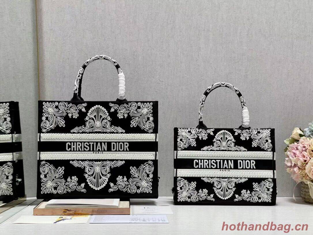 DIOR BOOK TOTE leather C1211L-2 black DIOR BOOK TOTE leather C1211L-2 black