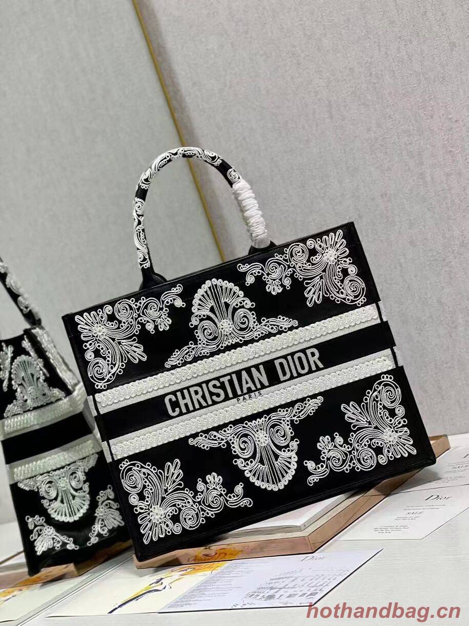 DIOR BOOK TOTE leather C1211L-2 black DIOR BOOK TOTE leather C1211L-2 black