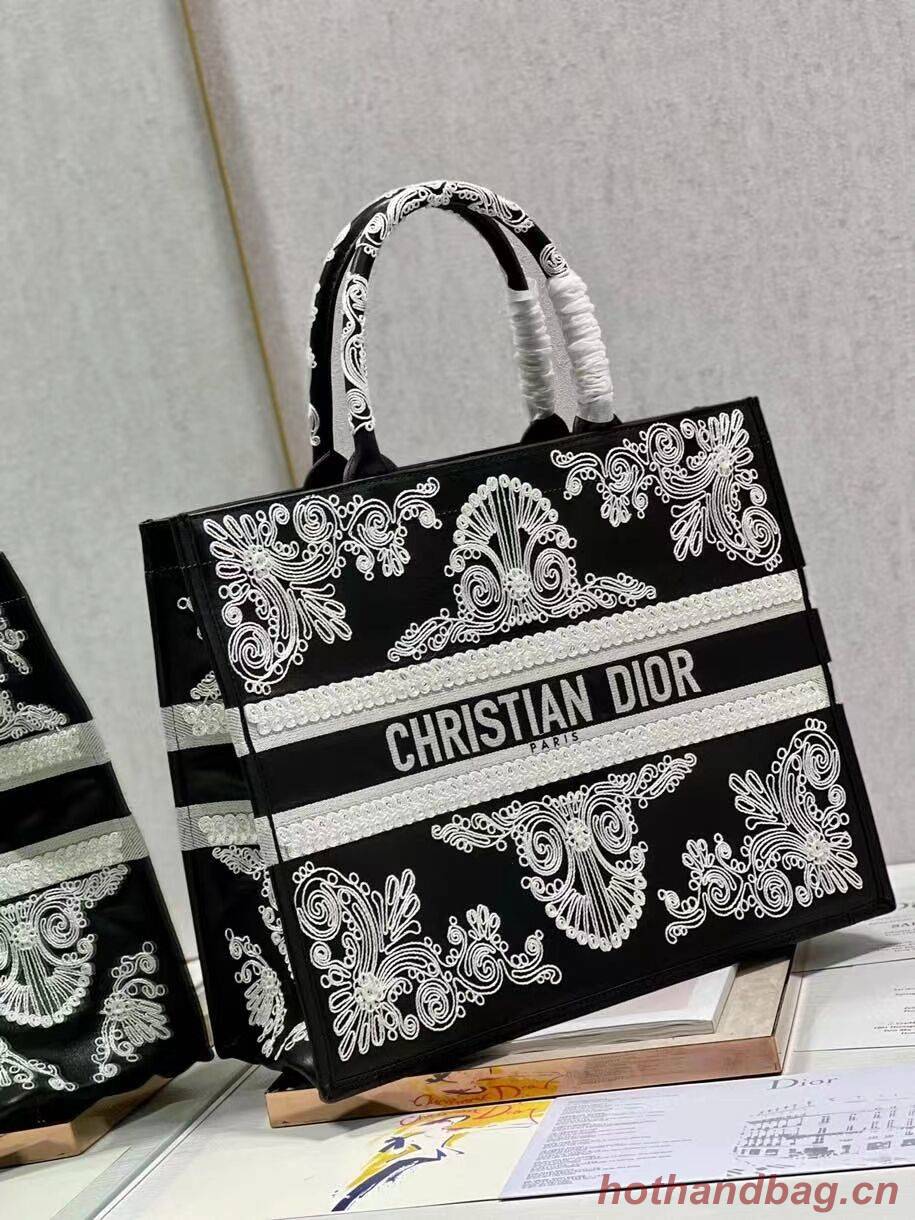 DIOR BOOK TOTE leather C1211L-2 black DIOR BOOK TOTE leather C1211L-2 black