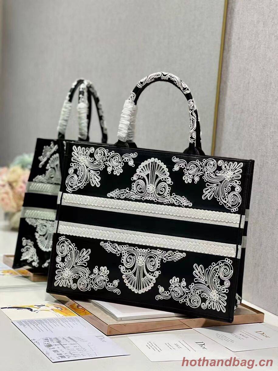 DIOR BOOK TOTE leather C1211L-2 black DIOR BOOK TOTE leather C1211L-2 black
