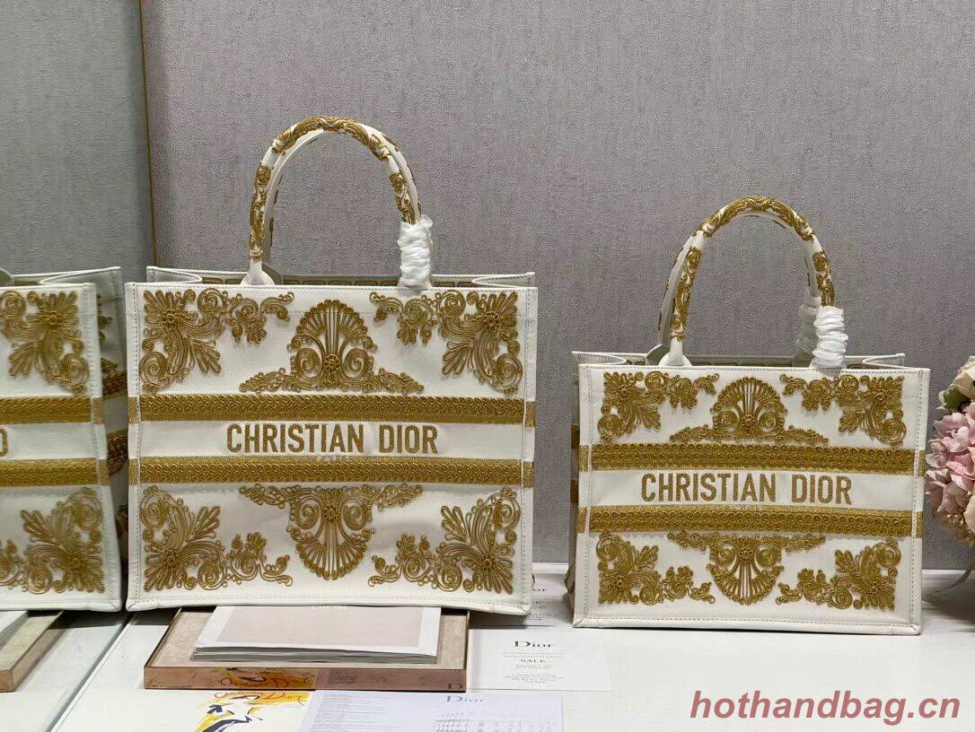 DIOR BOOK TOTE leather C1287-24 white DIOR BOOK TOTE leather C1287-24 white