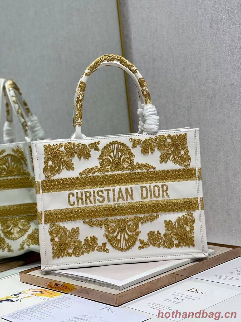 DIOR BOOK TOTE leather C1287-24 white DIOR BOOK TOTE leather C1287-24 white
