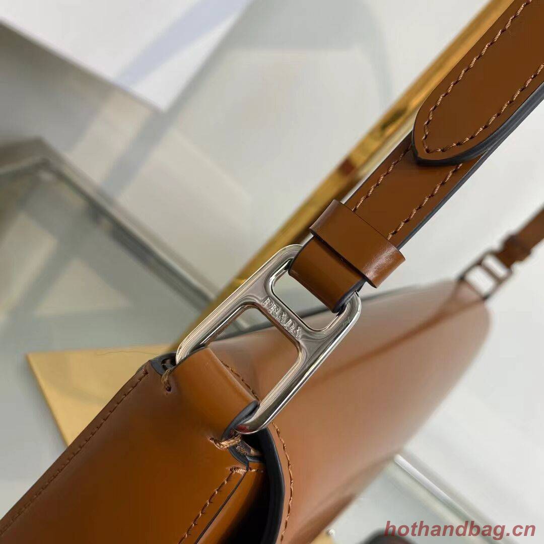 Prada Brushed leather Femme bag 1BD323 brown