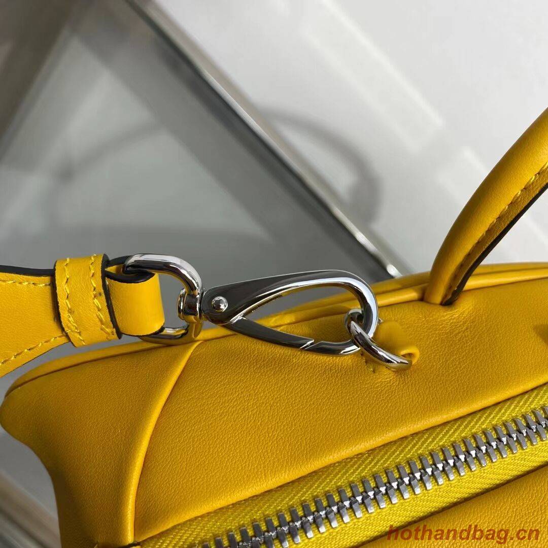 Prada Leather Triangle bag 1BB082 yellow Prada Leather Triangle bag 1BB082 yellow